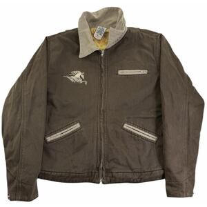 Women's Ethyl Brown Cowgirl Silky Horse Lined Western Medium Rodeo Horses Jacket